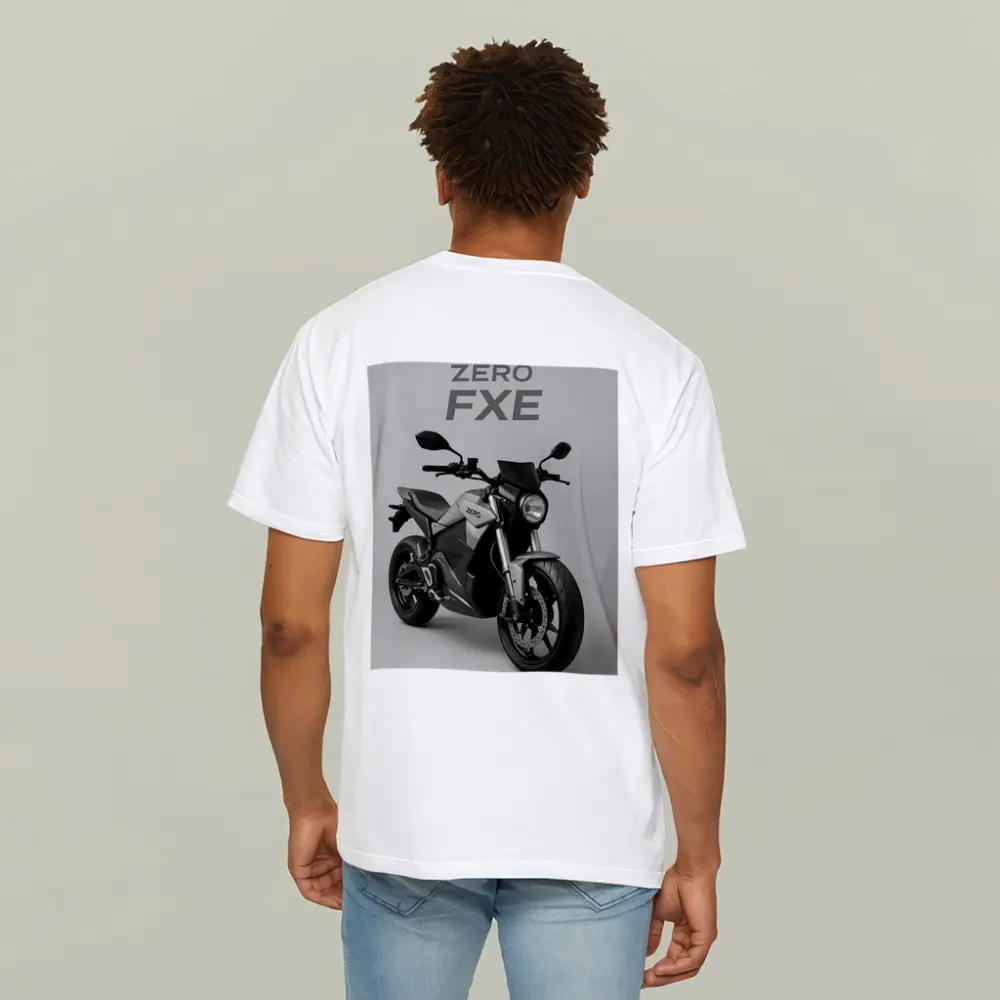 Zero FXE Electric Motorcycle Studio Gray Background – T-Shirts