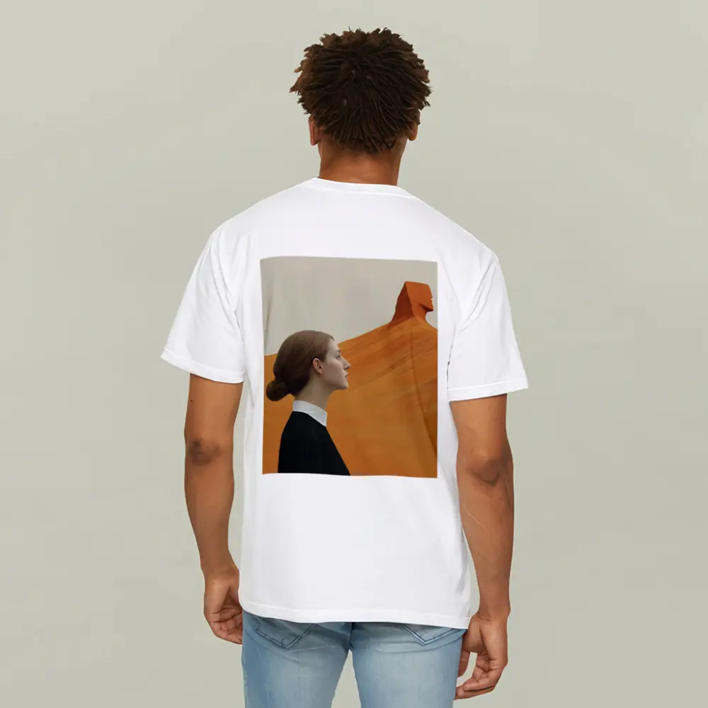 Woman Profile Desert Sphinx Surreal Art – T-Shirts