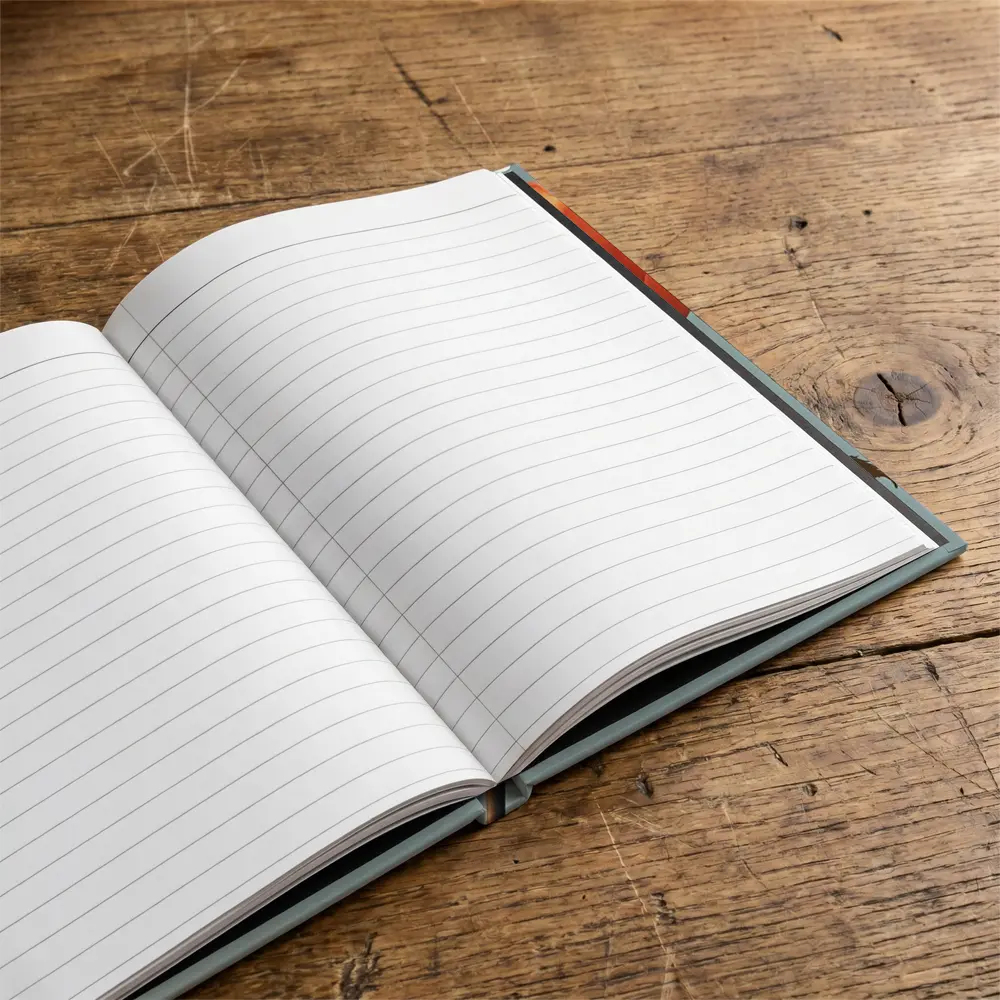 Orange Rose Single Stem Blue Sky – Notebooks