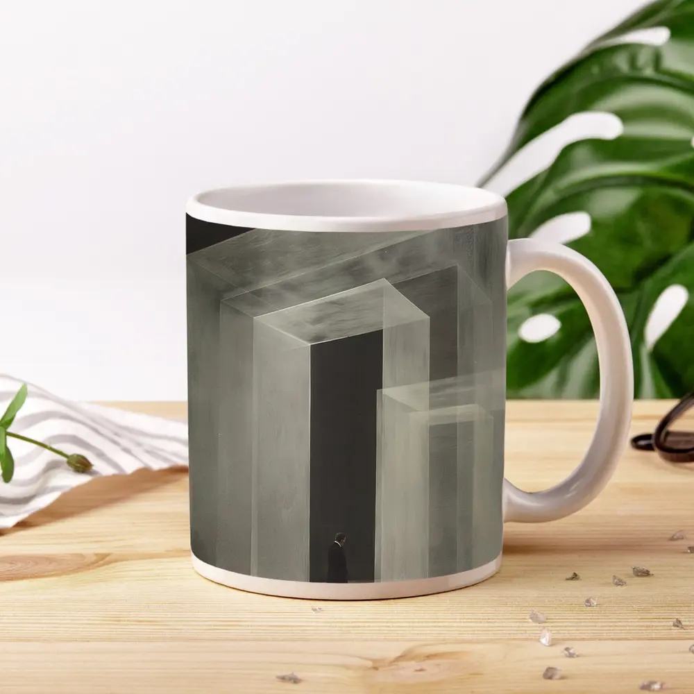 Man Walking Through Translucent Concrete Arch – Mugs