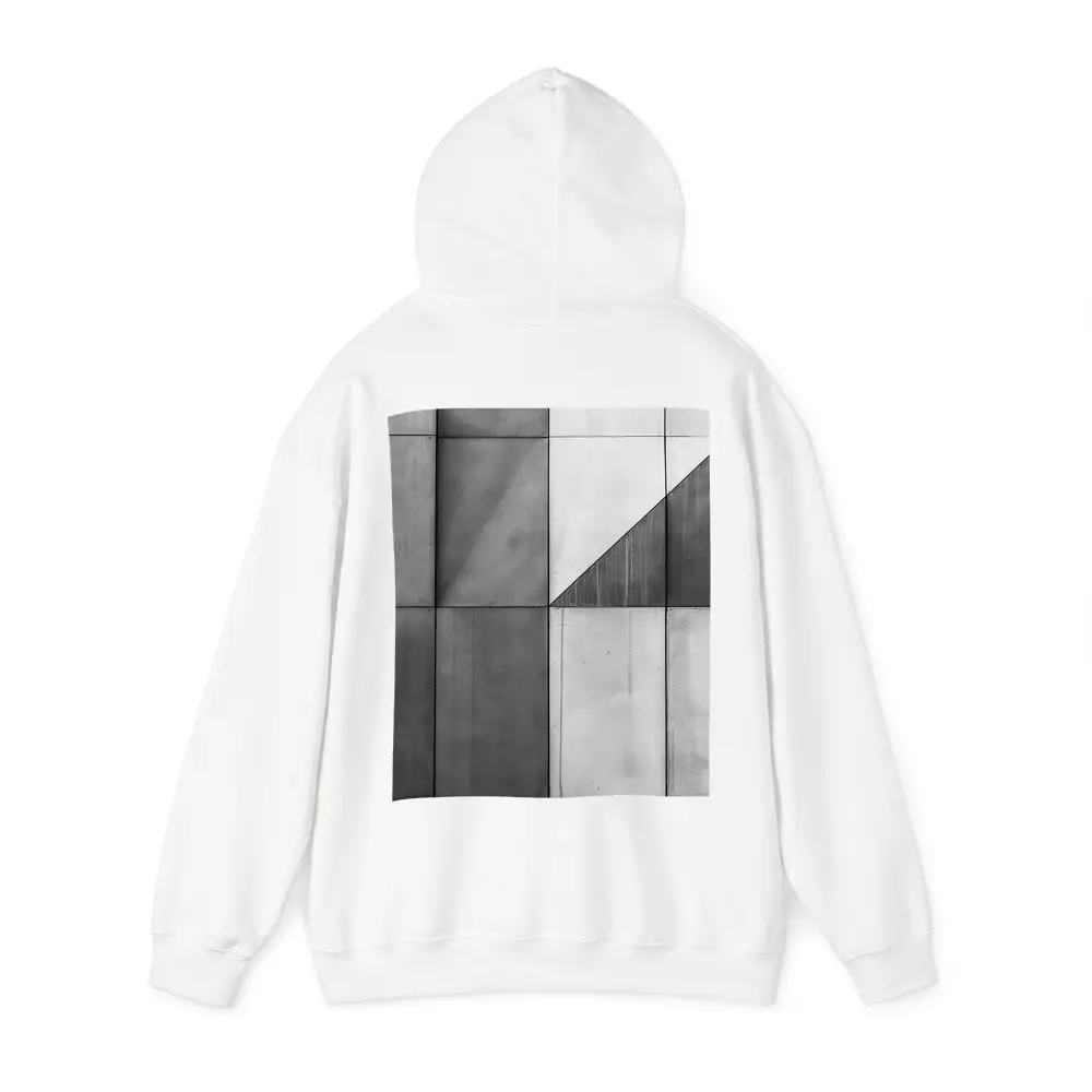 Concrete Geometric Grid Abstract Architecture Wall – Hoodies