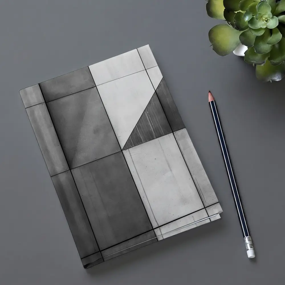 Concrete Geometric Grid Abstract Architecture Wall – Notebooks