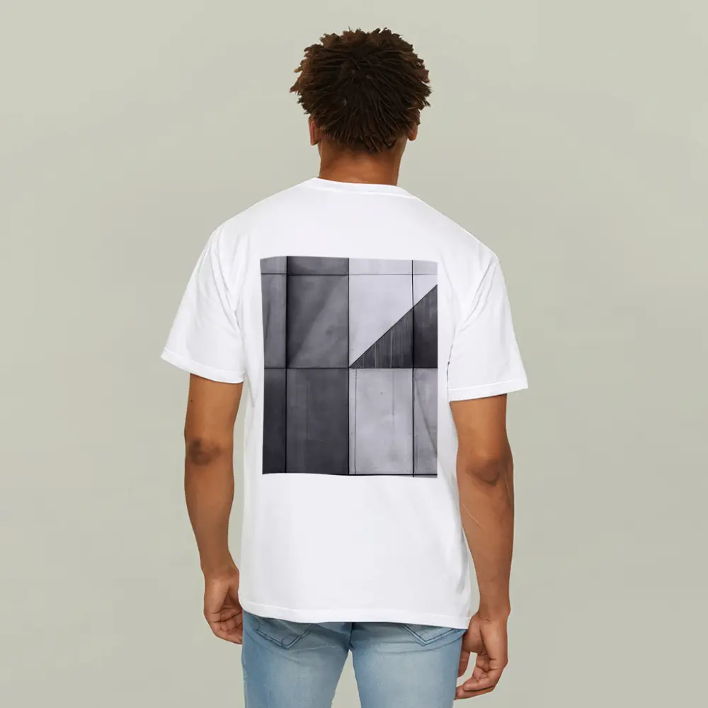 Concrete Geometric Grid Abstract Architecture Wall – T-Shirts