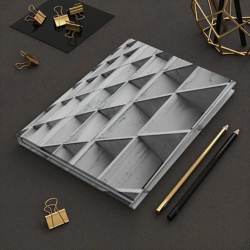 Concrete Building Facade Abstract Black White – Notebooks