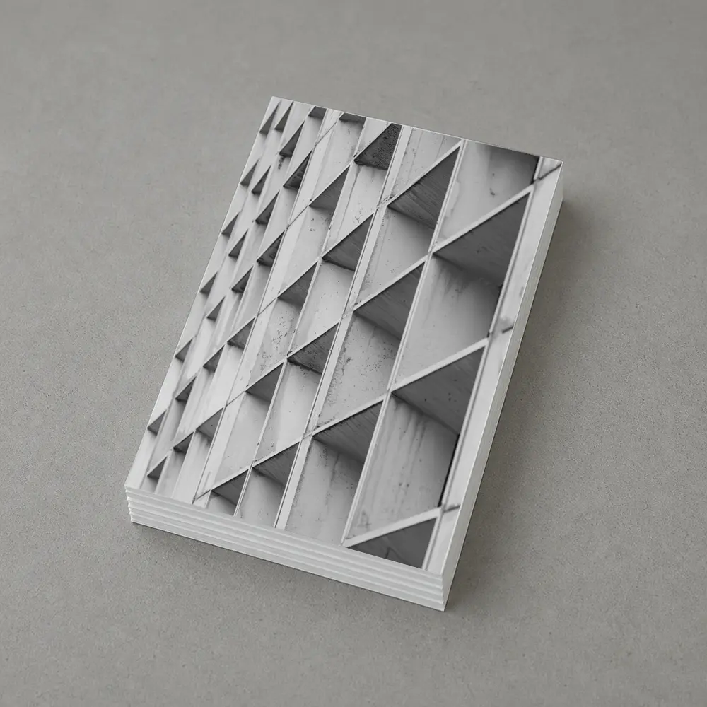 Concrete Building Facade Abstract Black White – Postcards