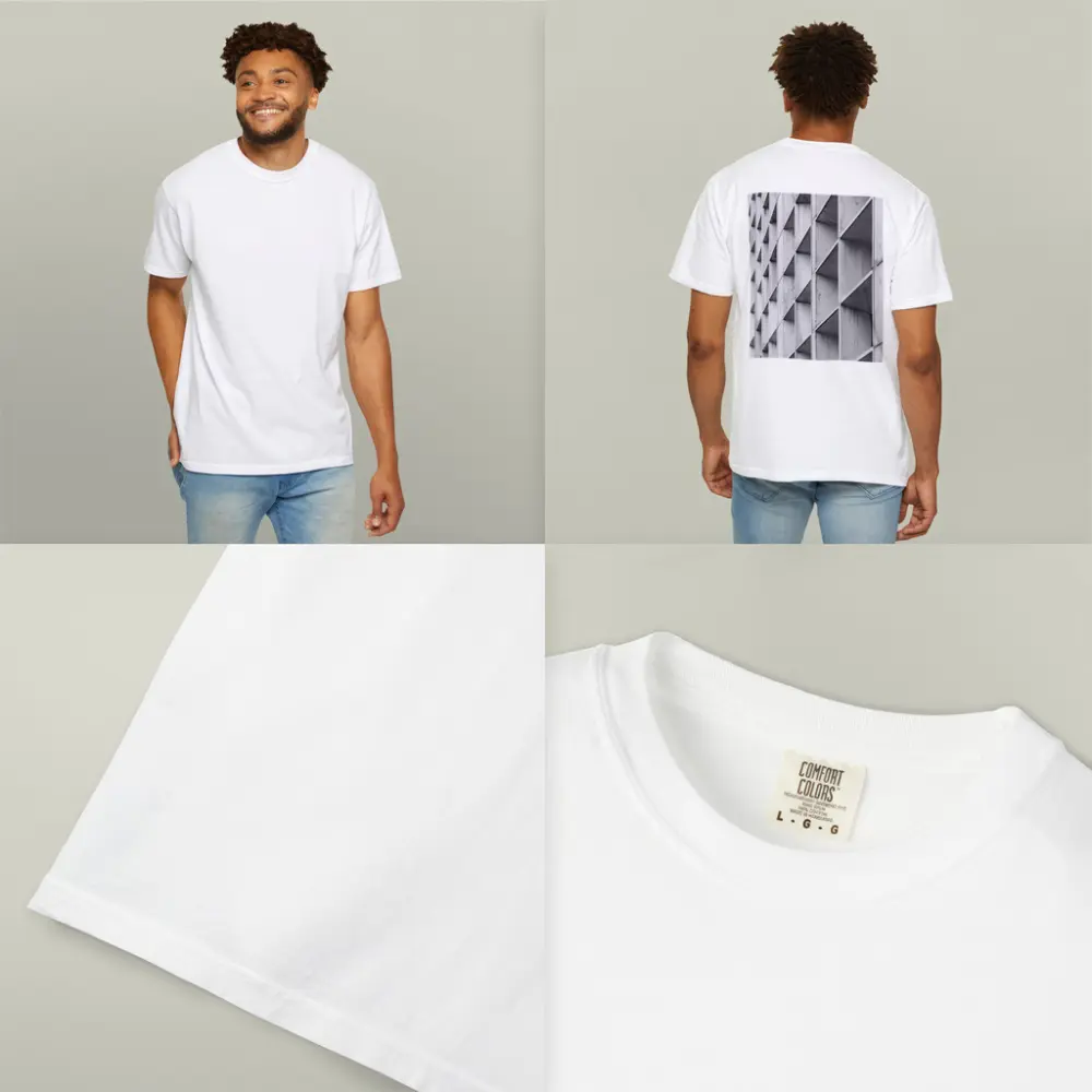 Concrete Building Facade Abstract Black White – T-Shirts