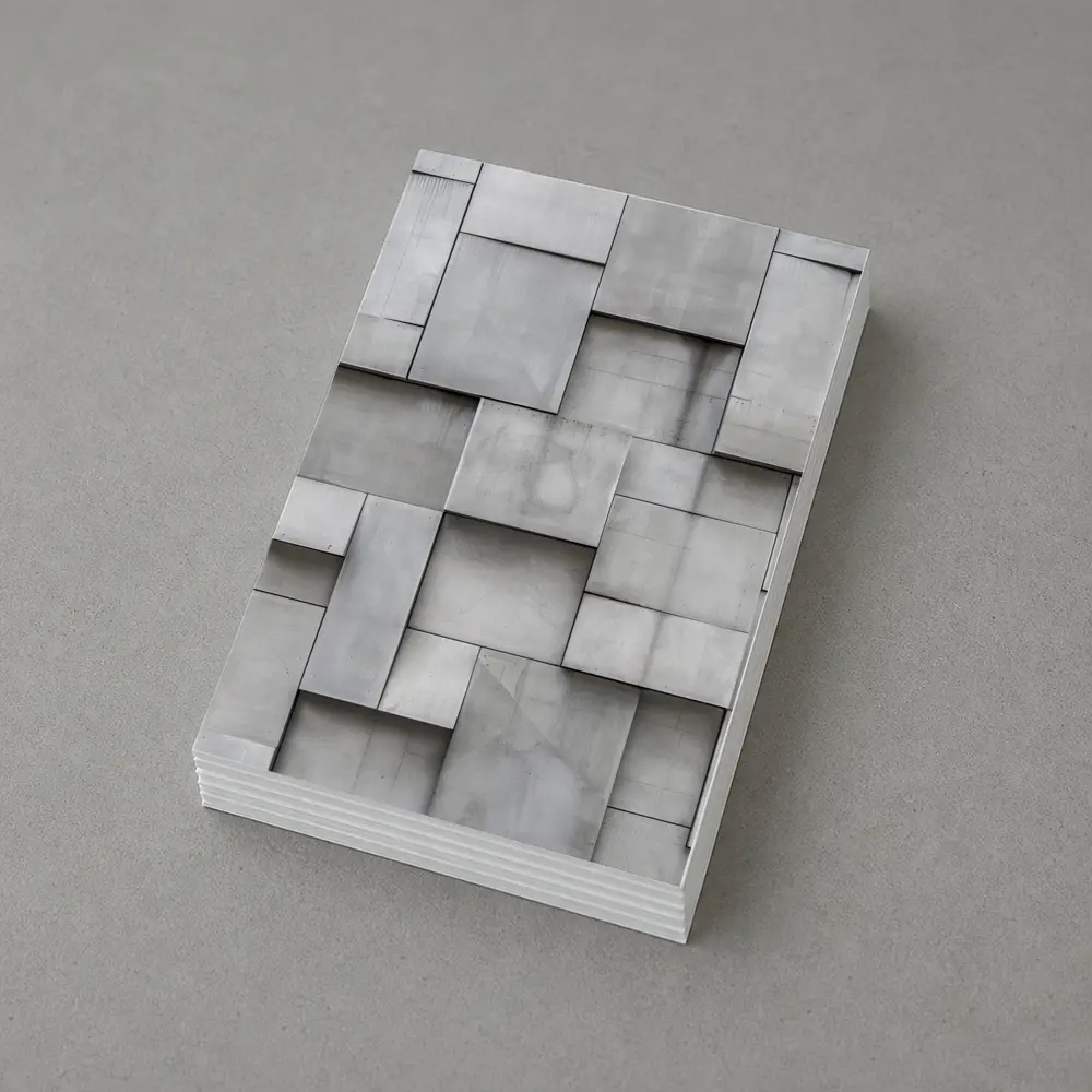 Gray Concrete Blocks Geometric Abstract Wall – Postcards
