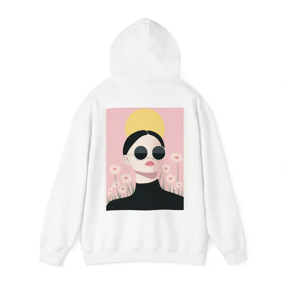 Woman Sunglasses Daisies Yellow Sun Pink – Hoodies