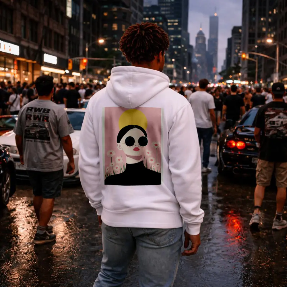 Woman Sunglasses Daisies Yellow Sun Pink – Hoodies