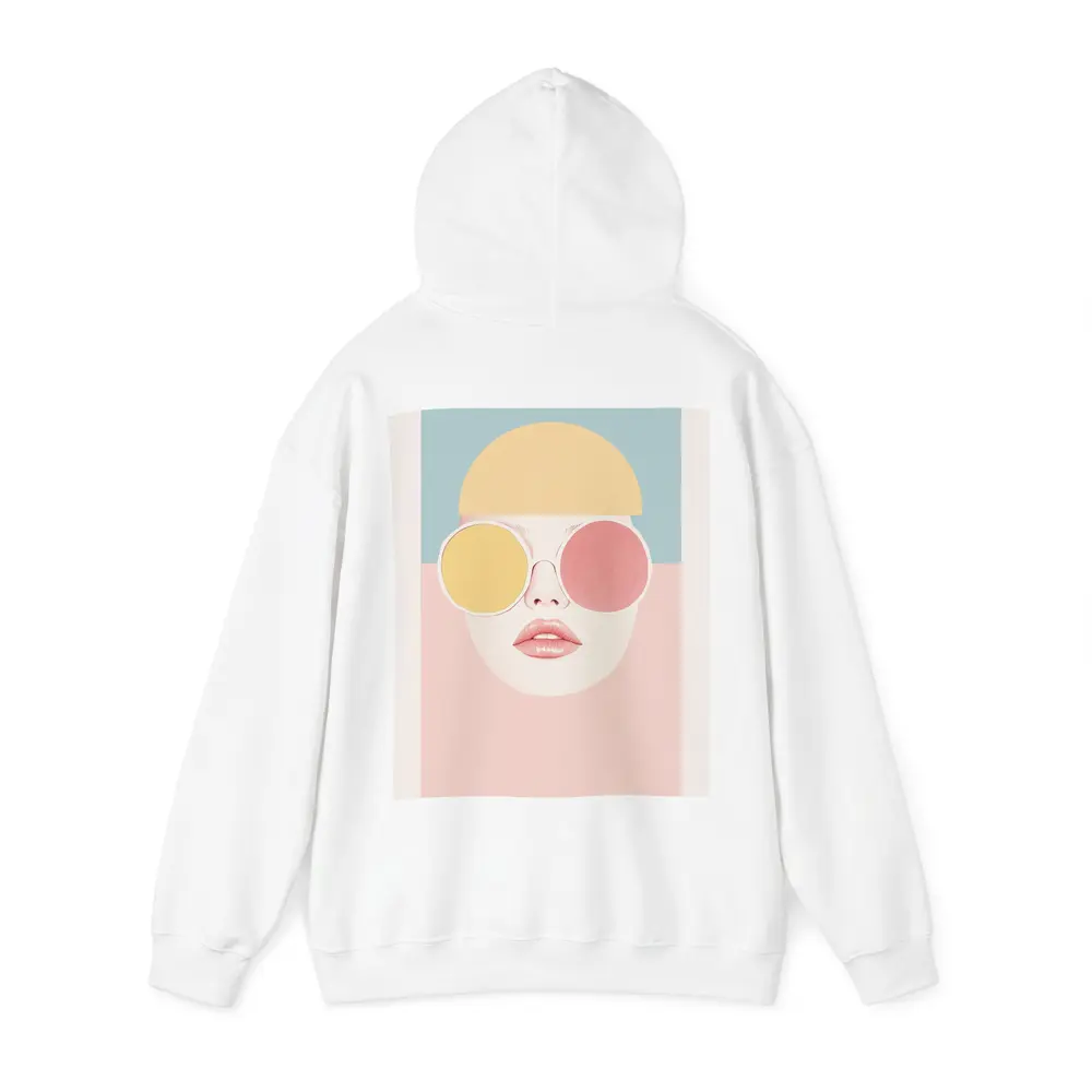 Pastel Fashion Woman Face With Sunglasses – Hoodies