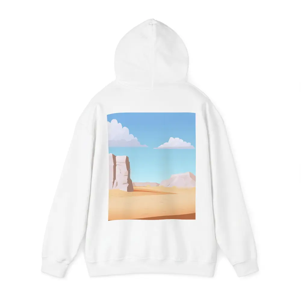 Desert Canyon Flat Design Illustration Art – Hoodies