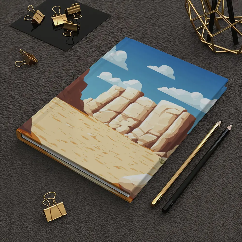 Desert Canyon Rocks Blue Sky Illustration – Notebooks