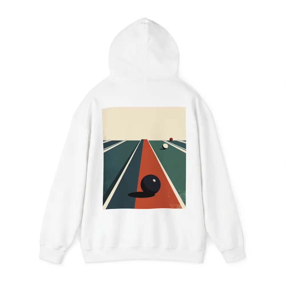 Retro Bowling Alley Minimalist Art Print – Hoodies