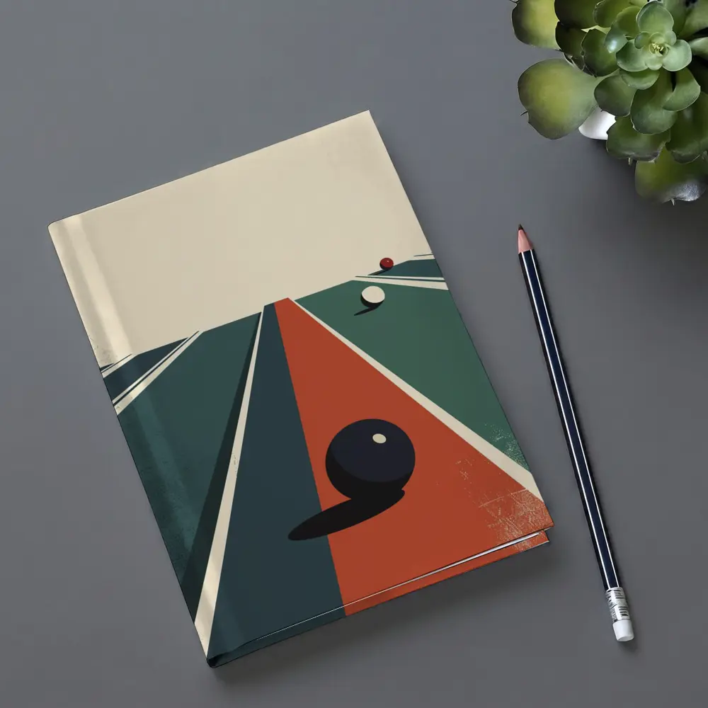 Retro Bowling Alley Minimalist Art Print – Notebooks