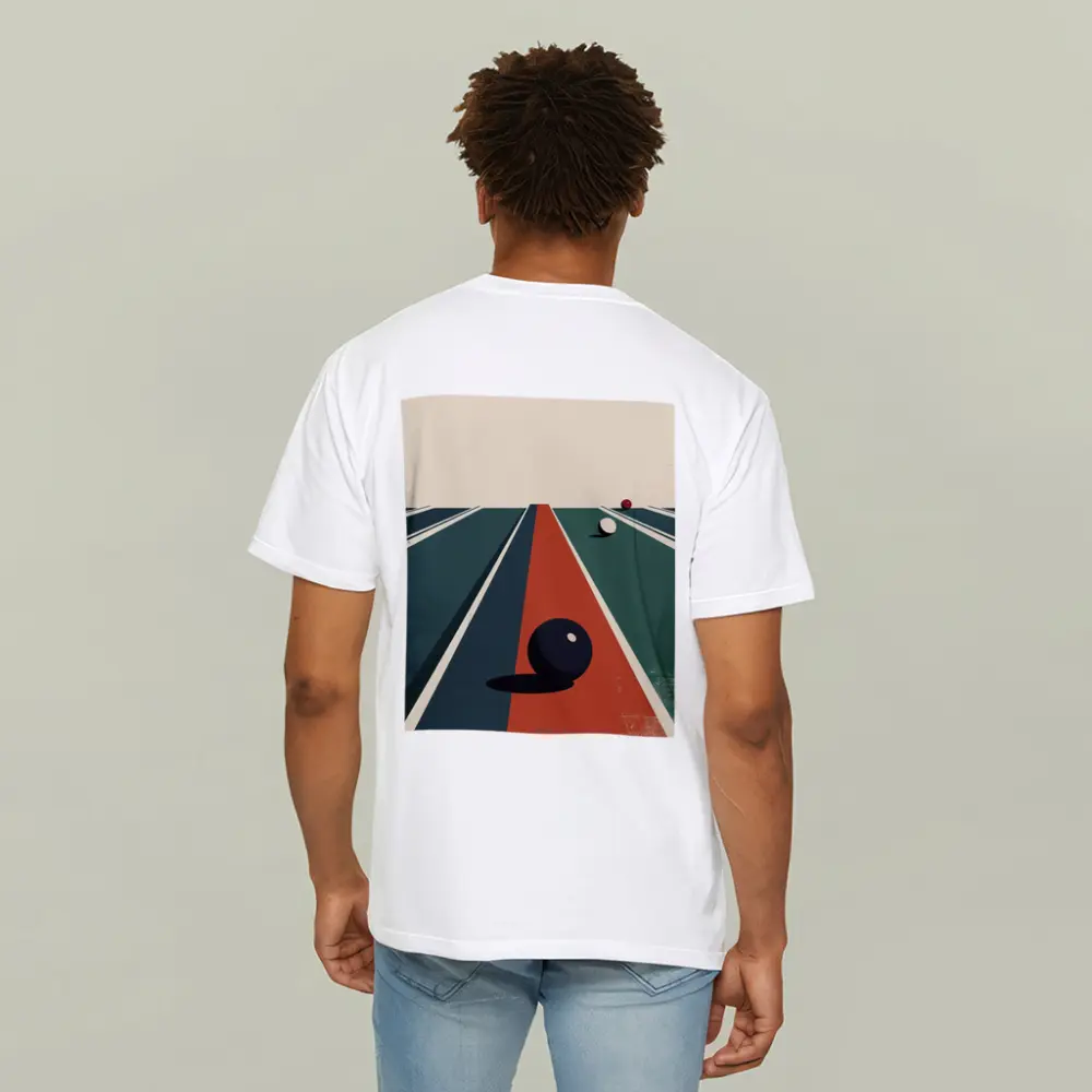 Retro Bowling Alley Minimalist Art Print – T-Shirts