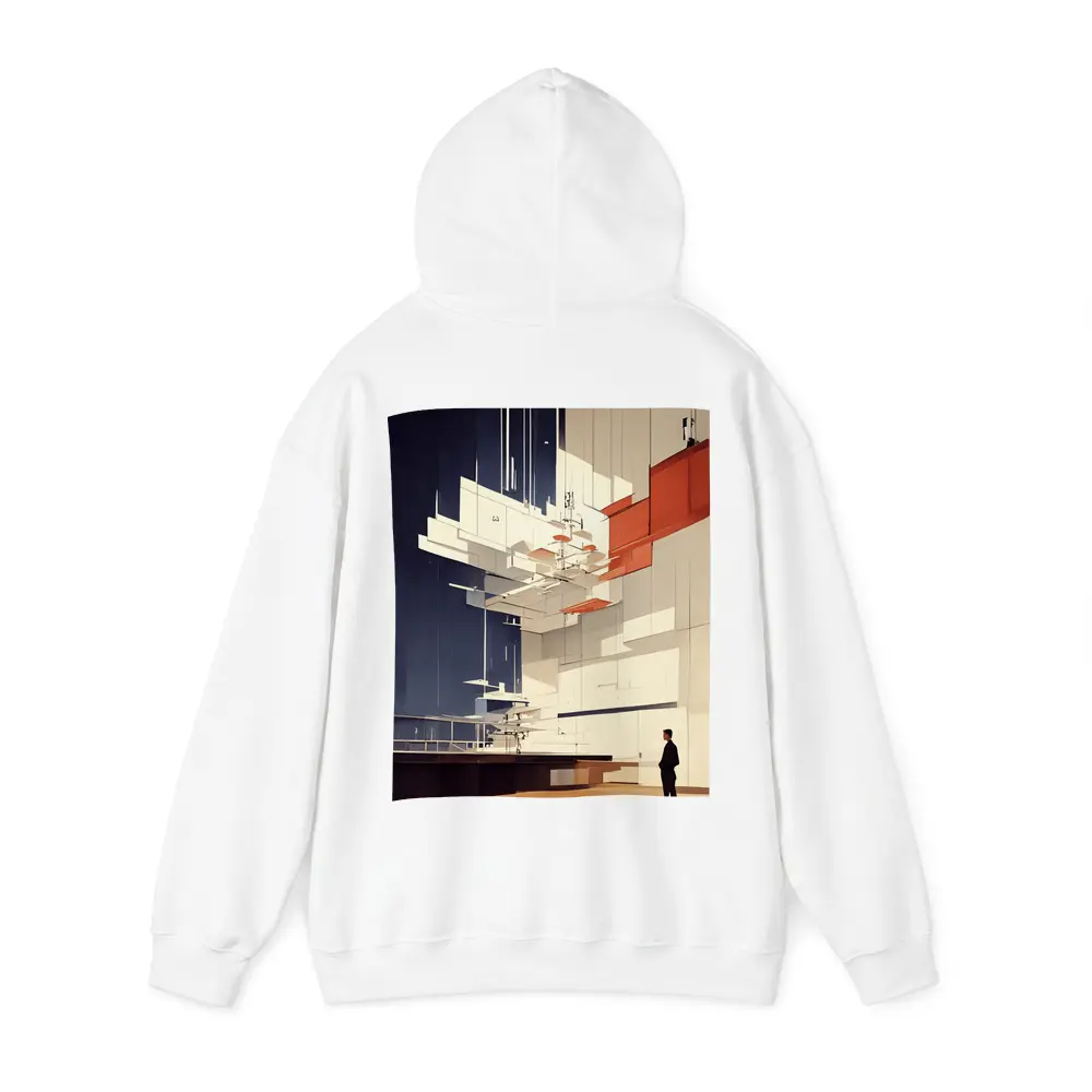 Modernist Interior Architecture Figure Geometric Art – Hoodies