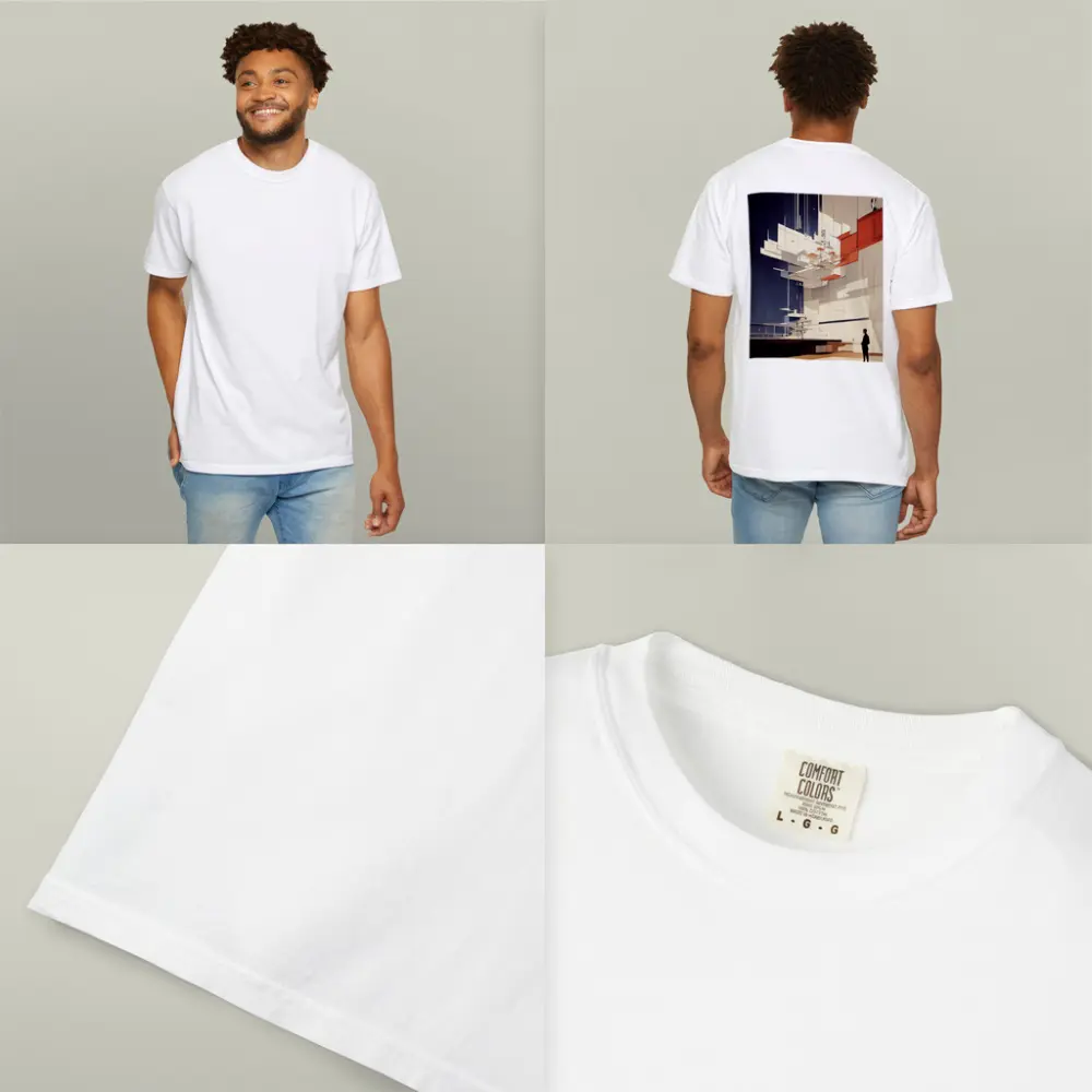 Modernist Interior Architecture Figure Geometric Art – T-Shirts