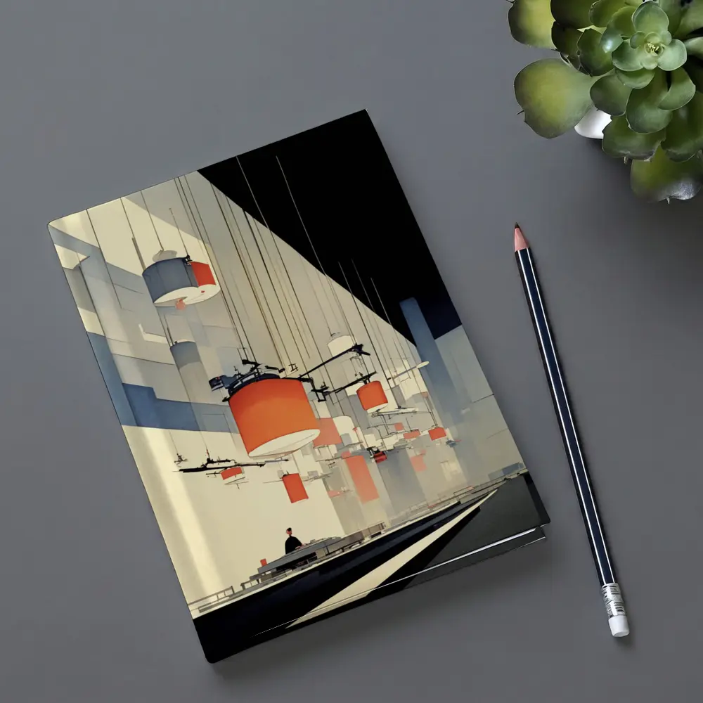 Industrial Interior Hanging Lamps Minimalist Art – Notebooks