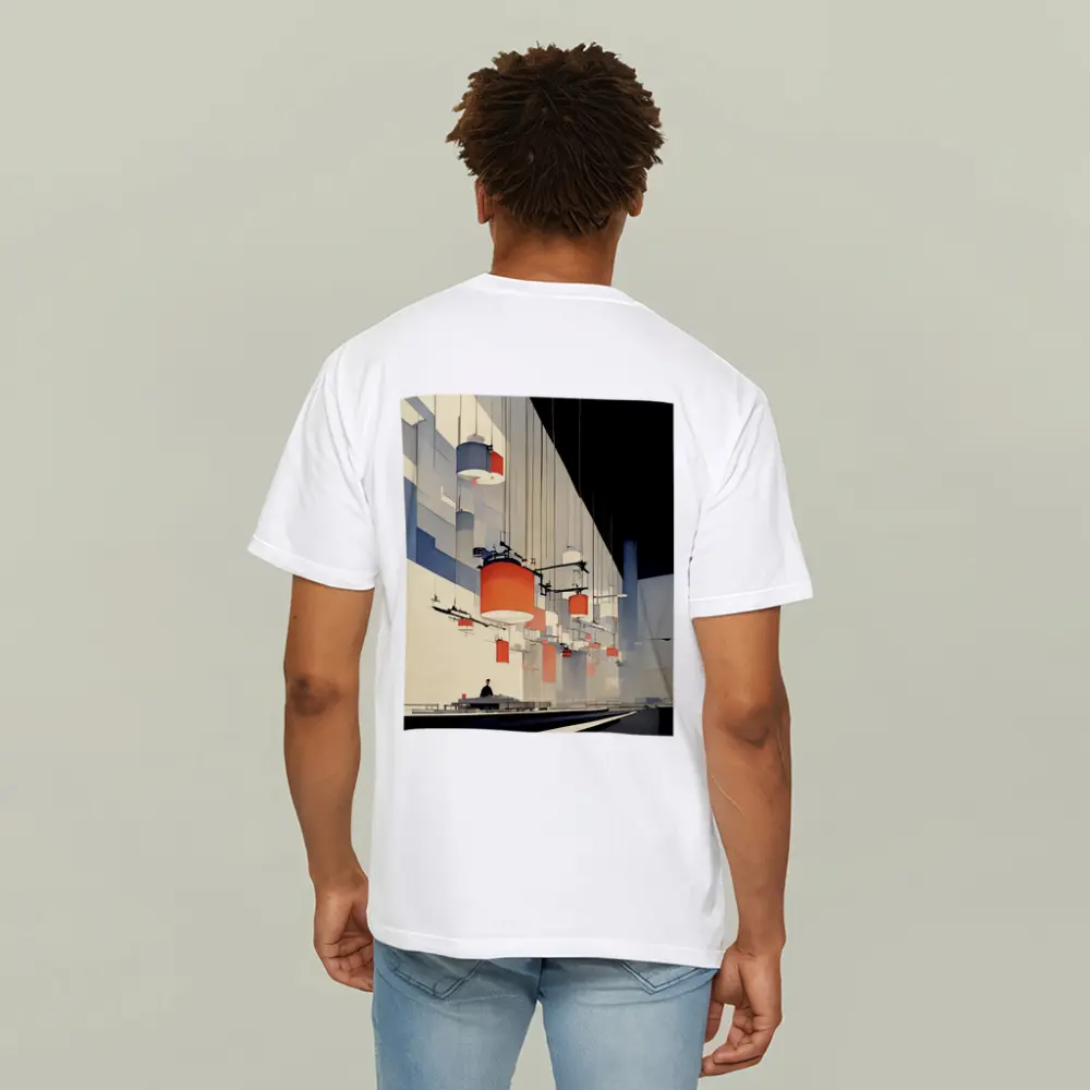 Industrial Interior Hanging Lamps Minimalist Art – T-Shirts