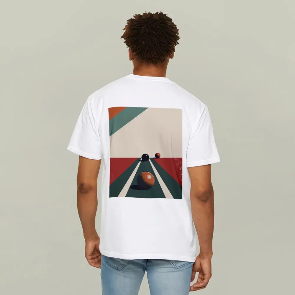 Retro Bocce Balls Minimalist Geometric Art – T-Shirts