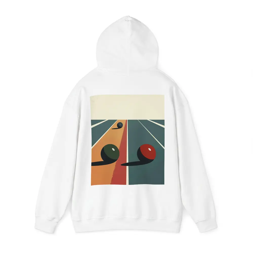 Retro Lawn Bowls Sport Minimal Art – Hoodies