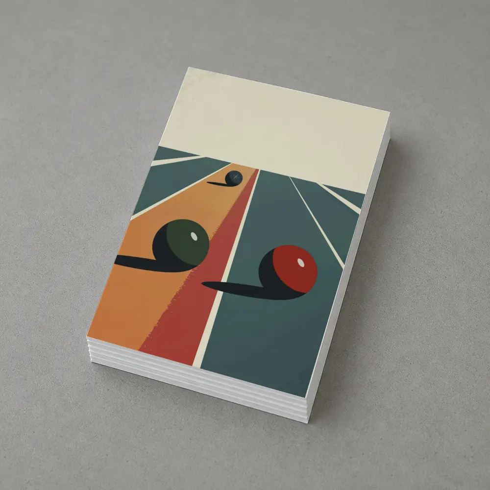 Retro Lawn Bowls Sport Minimal Art – Postcards