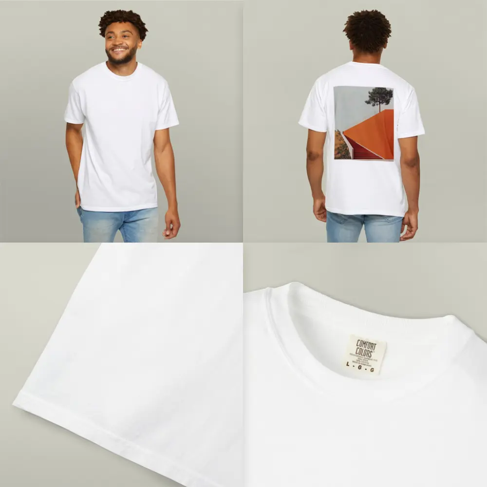 Orange Staircase Wall Lone Pine Tree – T-Shirts