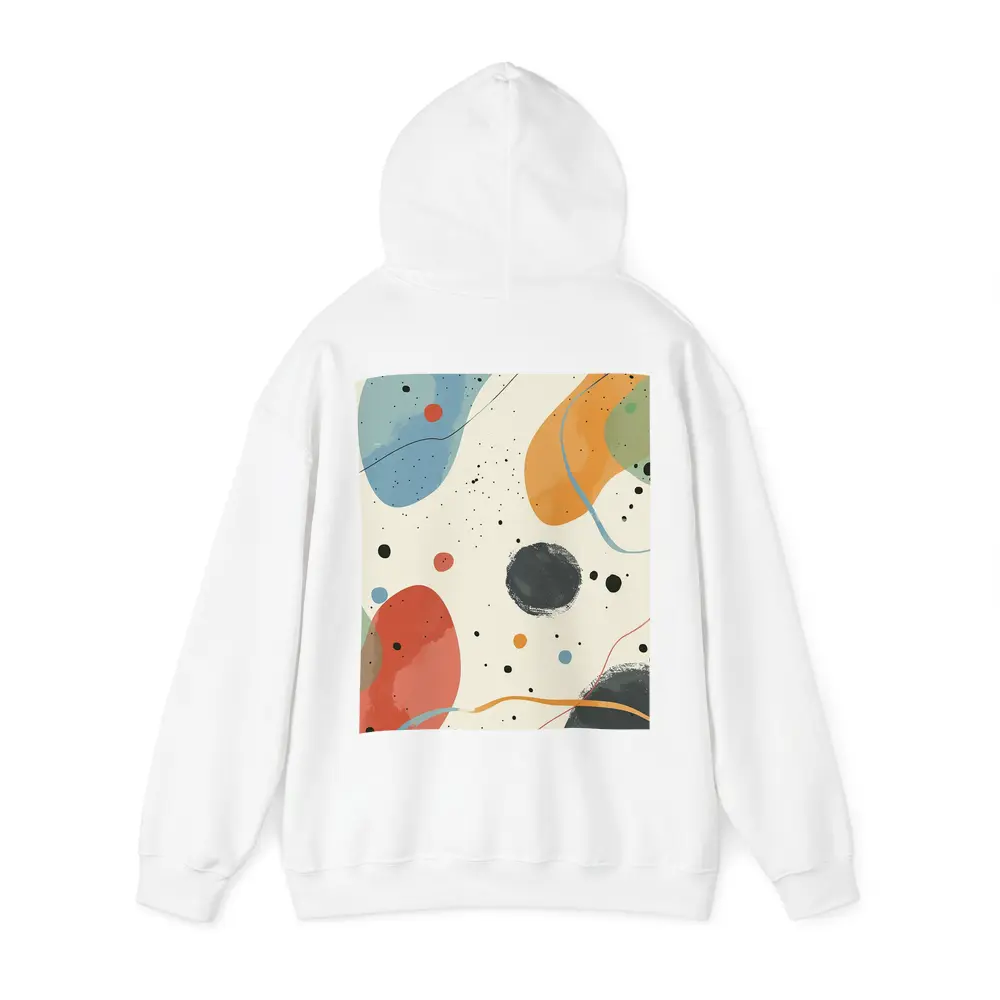 Colorful Abstract Shapes Beige Minimal Art – Hoodies
