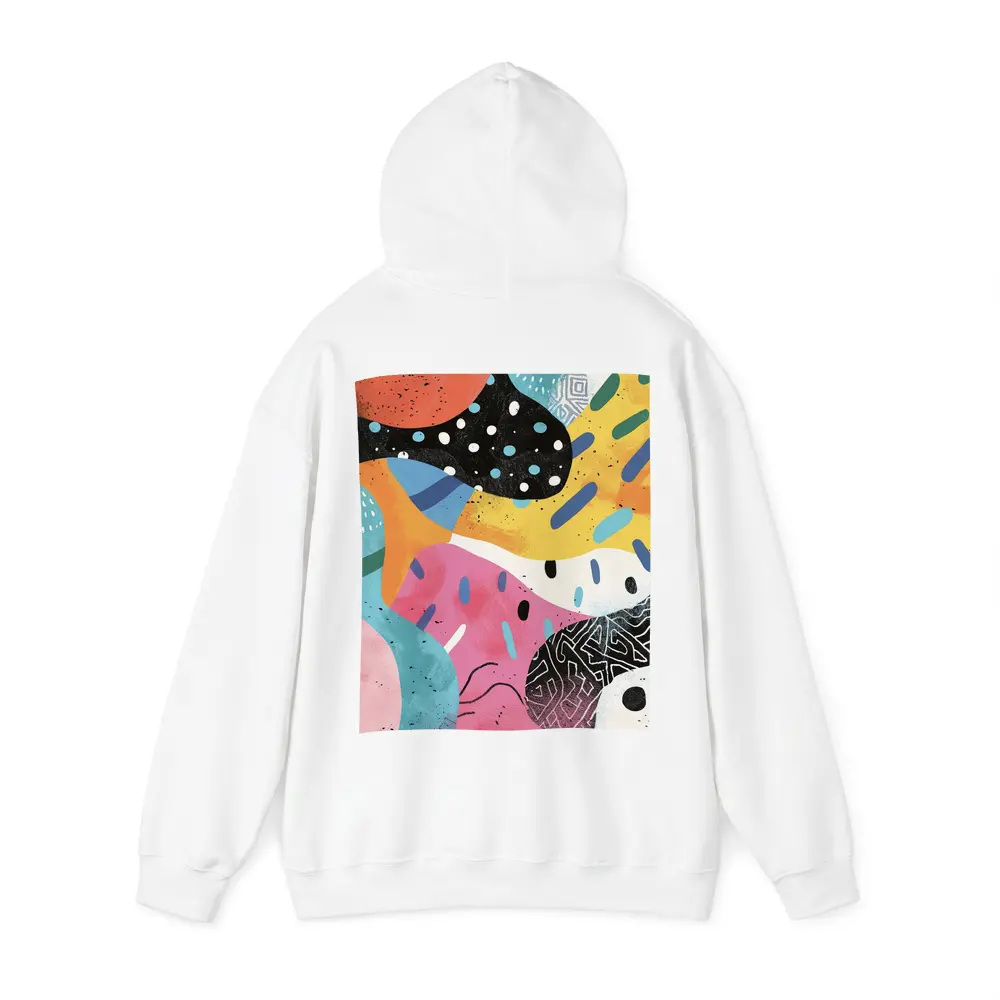 Colorful Abstract Shapes Mixed Pattern Art – Hoodies