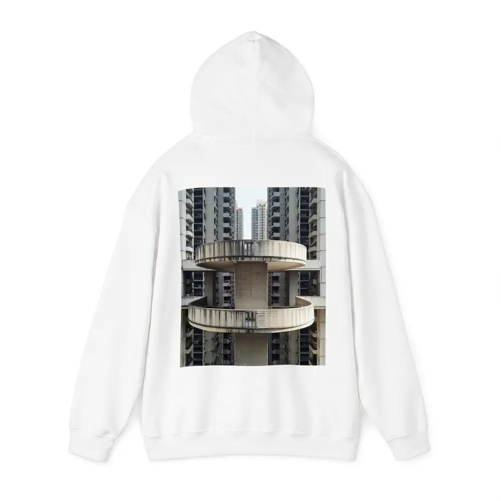 Brutalist Concrete Tower Urban High Rise – Hoodies