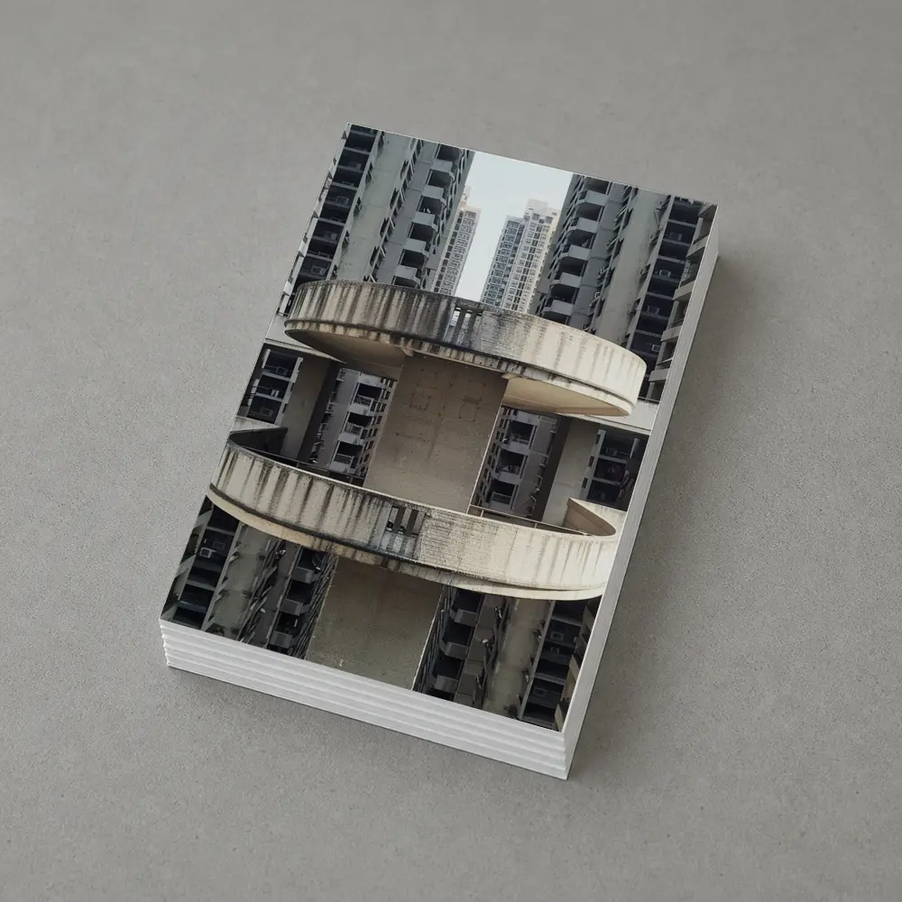 Brutalist Concrete Tower Urban High Rise – Postcards