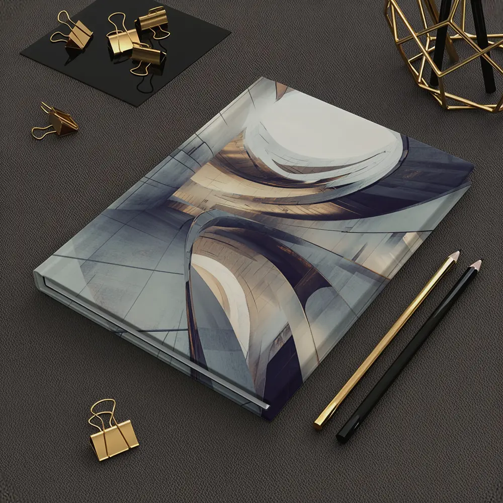 Curved Concrete Architecture Abstract Interior Design – Notebooks