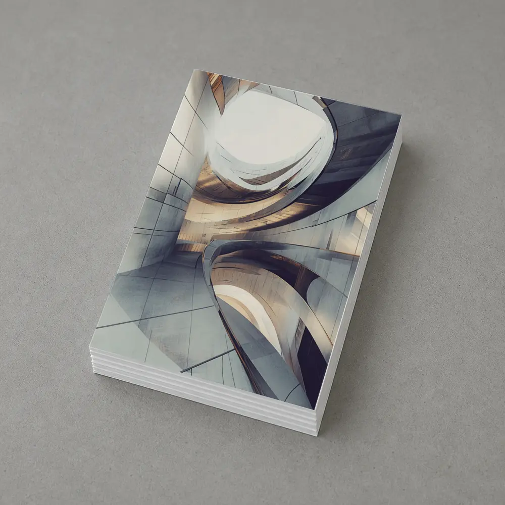 Curved Concrete Architecture Abstract Interior Design – Postcards