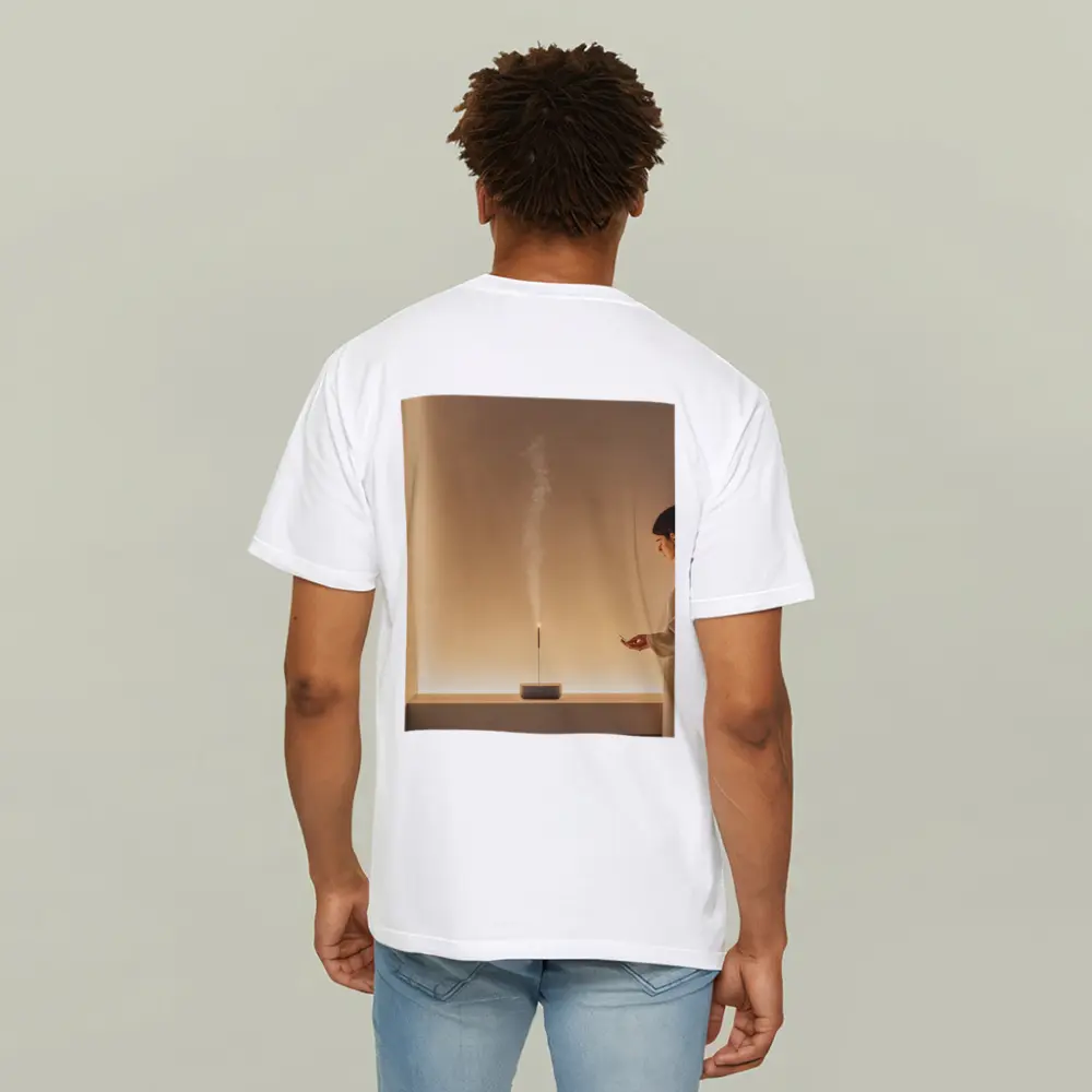 Woman With Incense Stick Warm Minimal Interior – T-Shirts