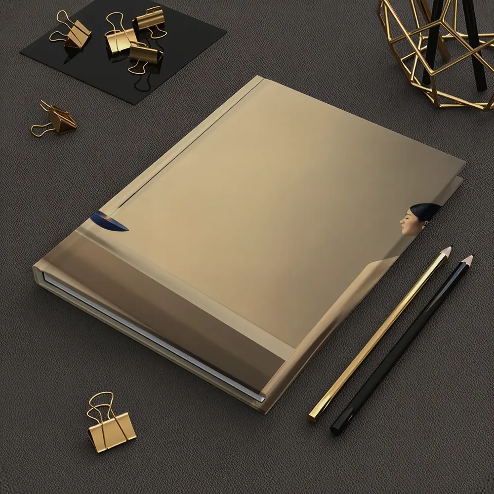 Serene Woman Standing by Floating Candle – Notebooks