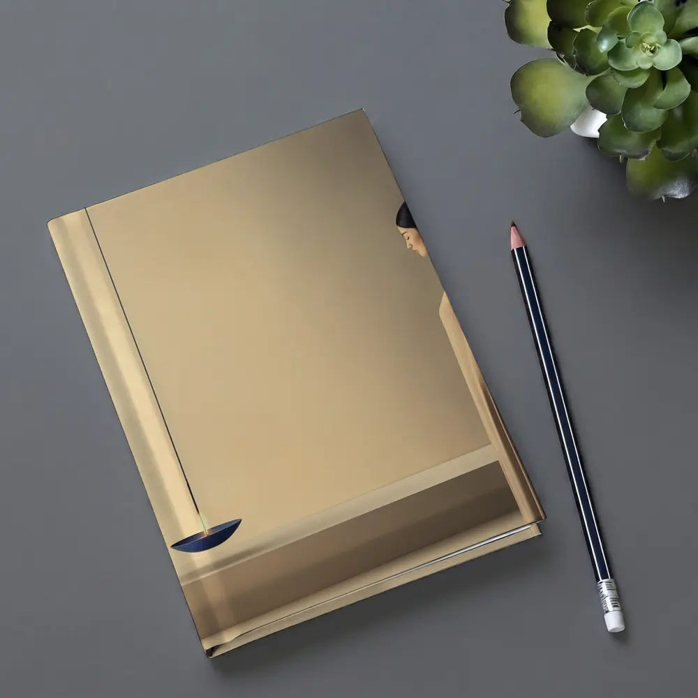 Serene Woman Standing by Floating Candle – Notebooks