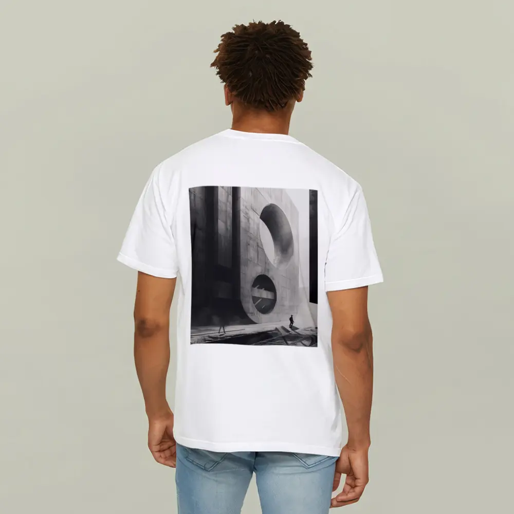 Brutalist Concrete Architecture Black White Monochrome – T-Shirts
