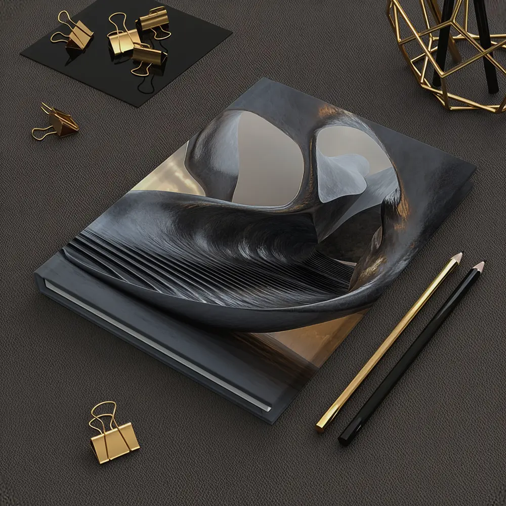 Abstract Sculptural Architecture Human Figure Sunset – Notebooks