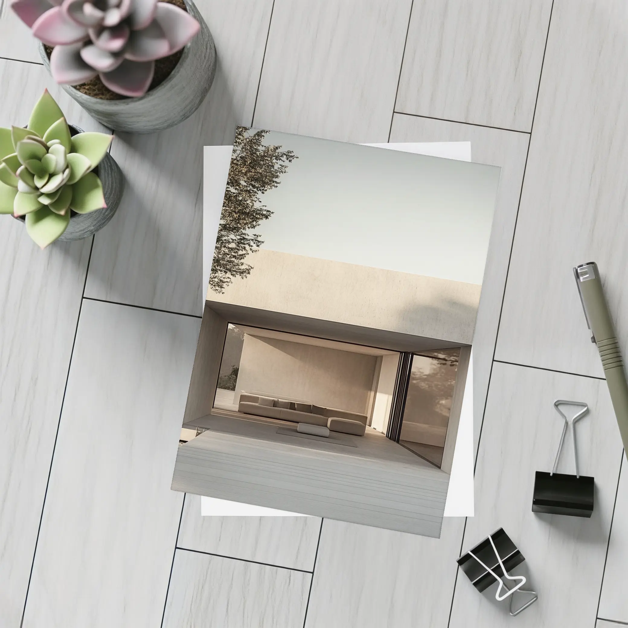 Minimalist Concrete House Open Living Space – Postcards