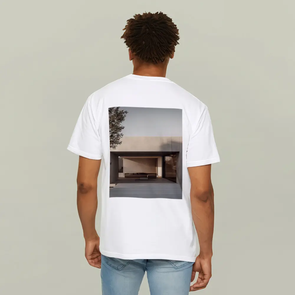 Minimalist Concrete House Open Living Space – T-Shirts