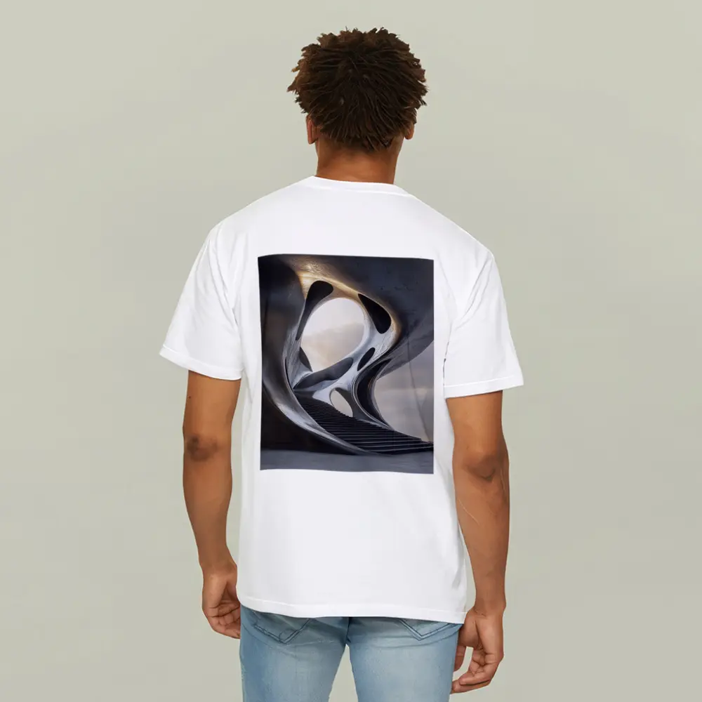 Futuristic Concrete Architecture Organic Flowing Structure – T-Shirts