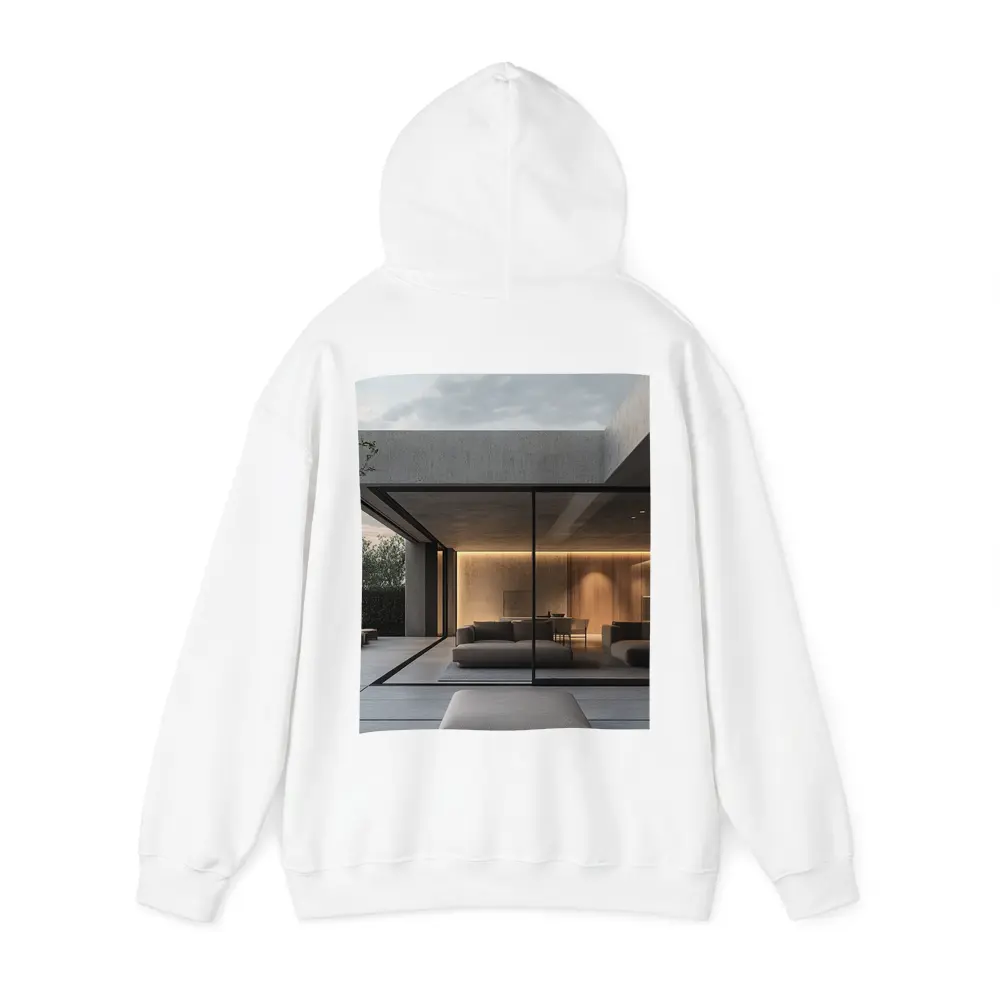 Minimalist Concrete Home Open Living Space – Hoodies