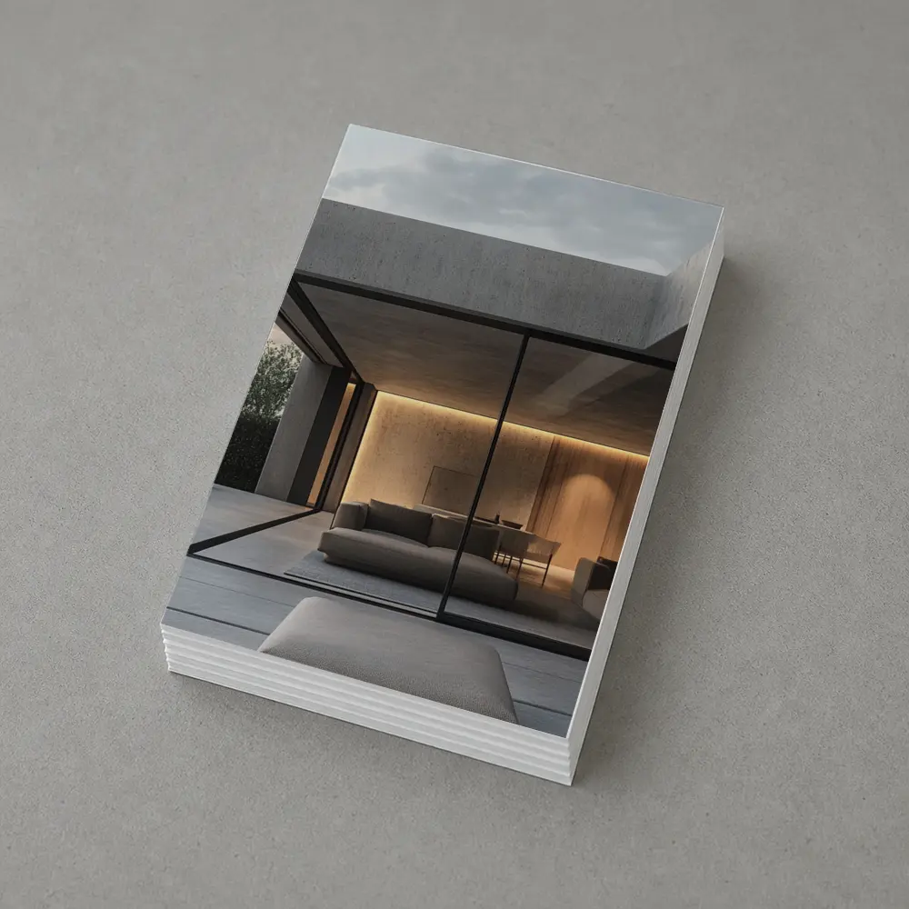 Minimalist Concrete Home Open Living Space – Postcards