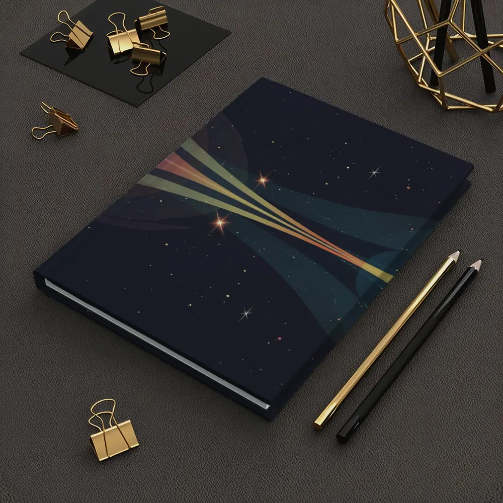 Two Planets Colliding Beams Dark Space – Notebooks