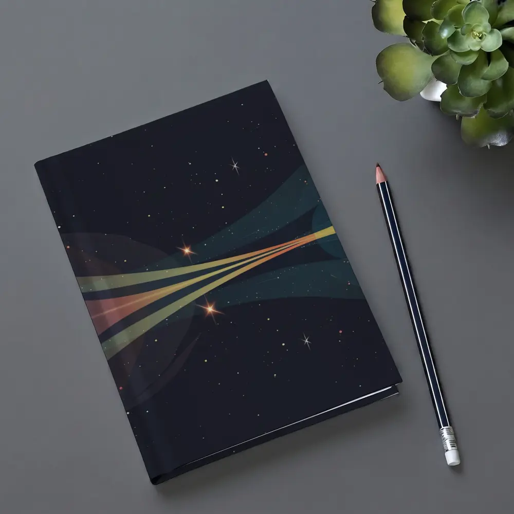 Two Planets Colliding Beams Dark Space – Notebooks