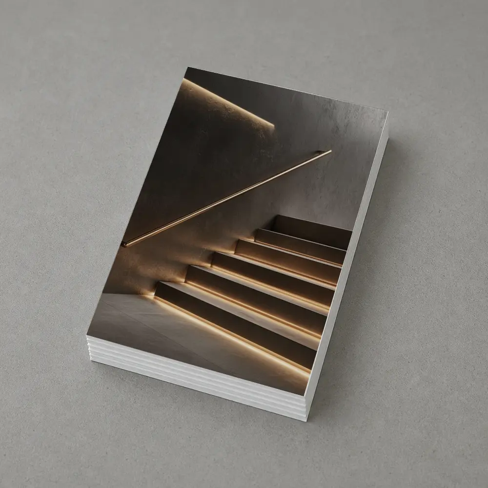 Modern Staircase Warm LED Strip Lighting Interior – Postcards