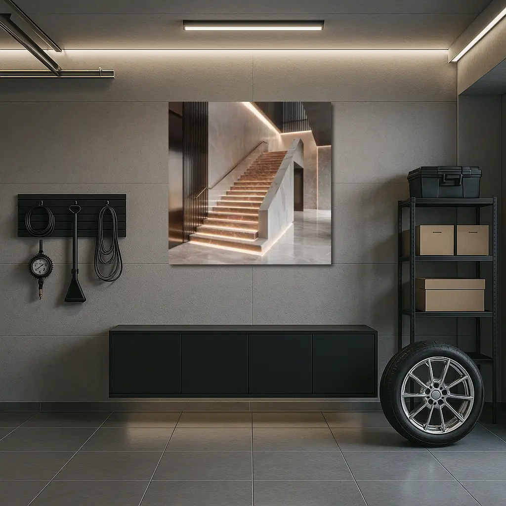 Marble Staircase Luxury Modern Interior Design – Wall Art