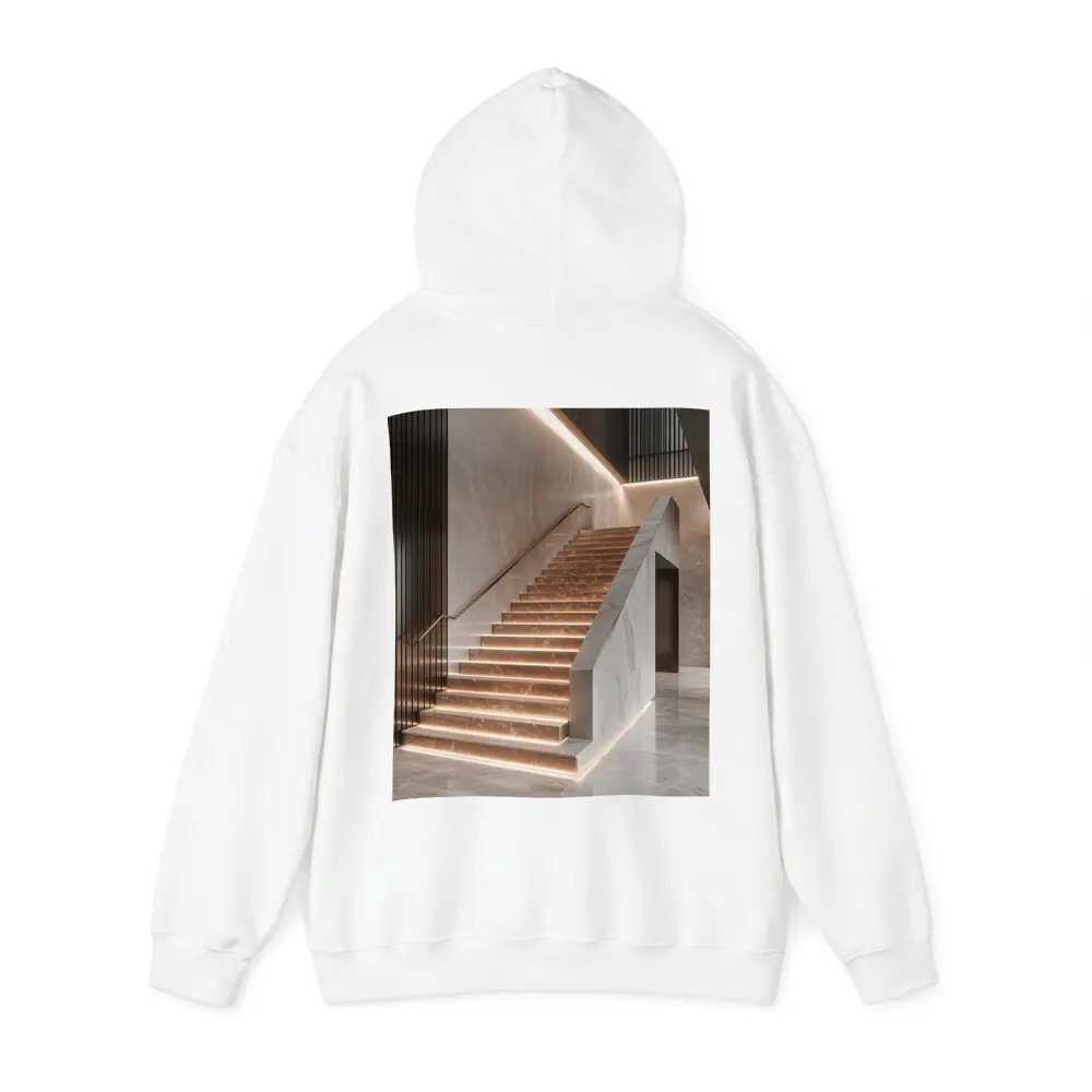 Marble Staircase Luxury Modern Interior Design – Hoodies