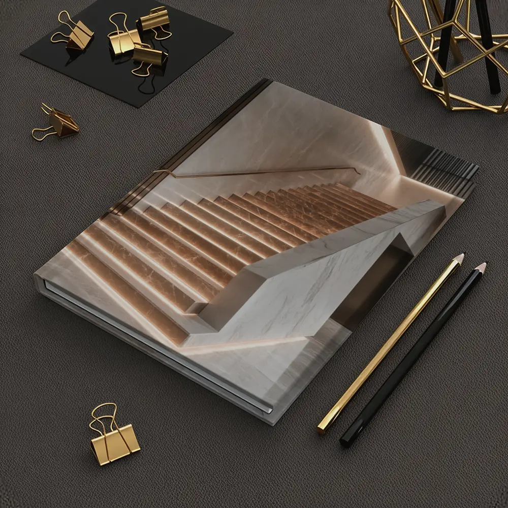 Marble Staircase Luxury Modern Interior Design – Notebooks