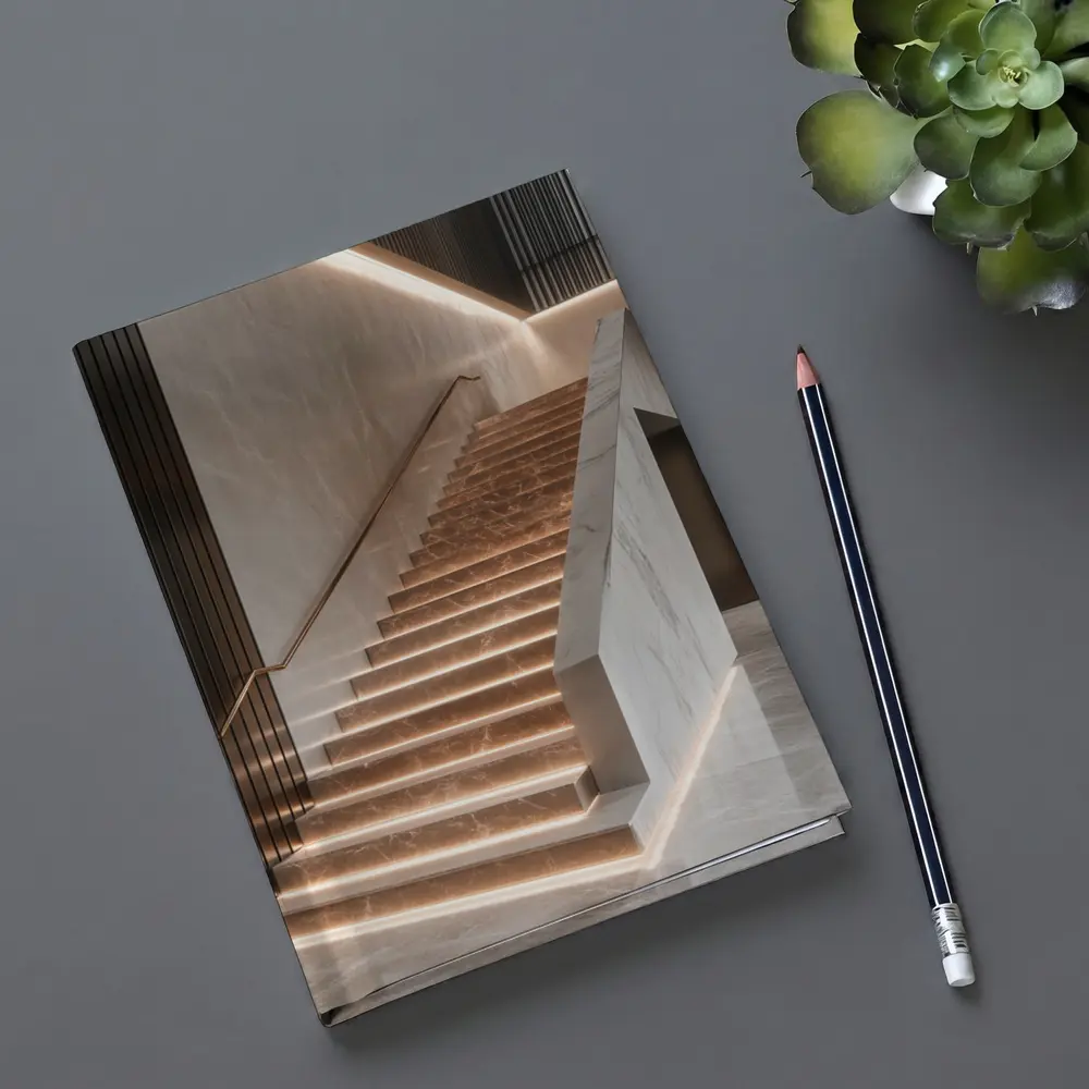 Marble Staircase Luxury Modern Interior Design – Notebooks